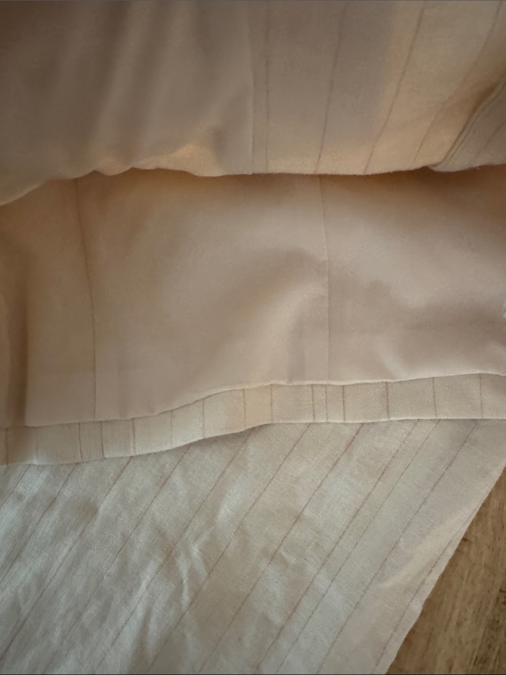 DKNY Cream Pinstripe Wide-Leg Linen Blend Pants suit set matching tank vest NWT - Picture 3 of 11